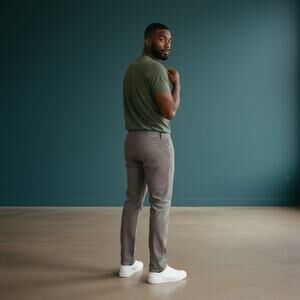 Adriano Goldschmied Mens The Protege AG Jeans Sz 40x34 Stone Gray straight leg